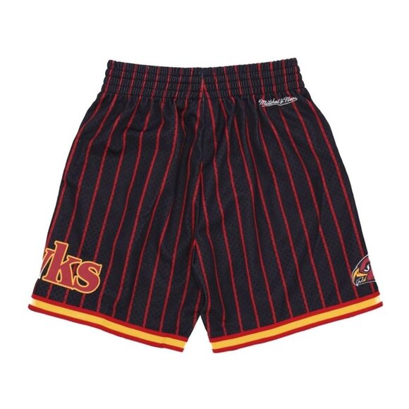 NEW Mitchell & Ness, Sportswear, Male, Black, XL, Atlanta Hawks Basketball Short - Picture 2 of 3